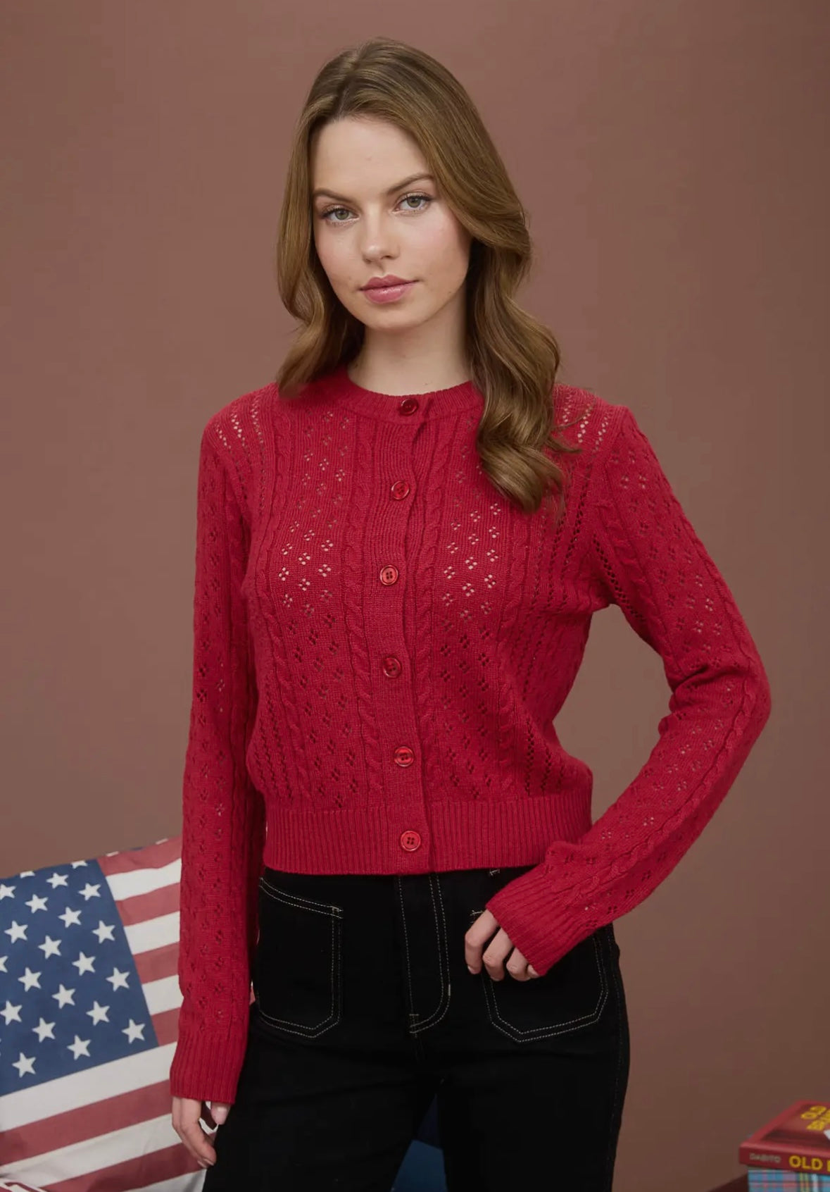 Ariana Pointelle Sweater