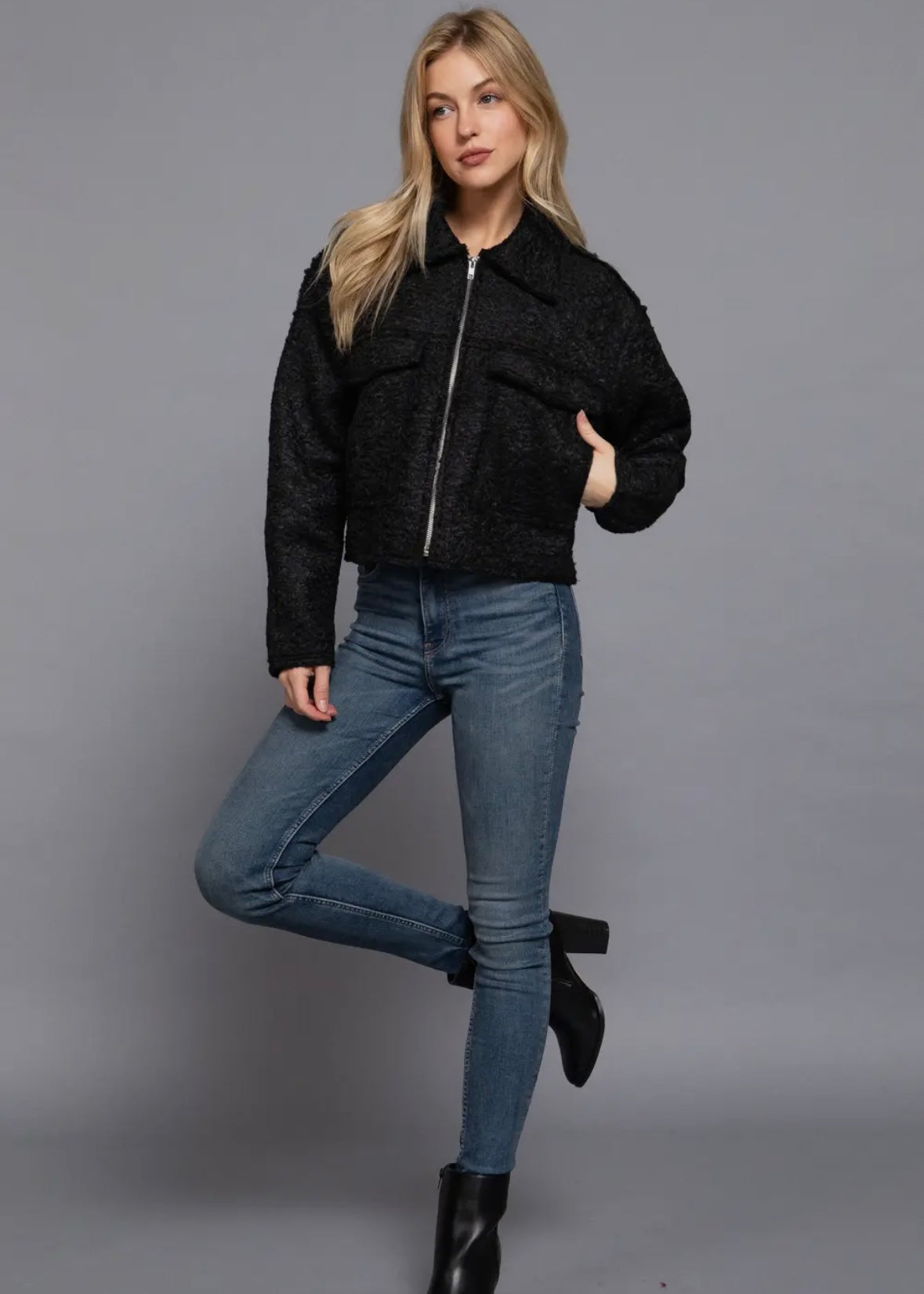 Jayde Boucle Jacket