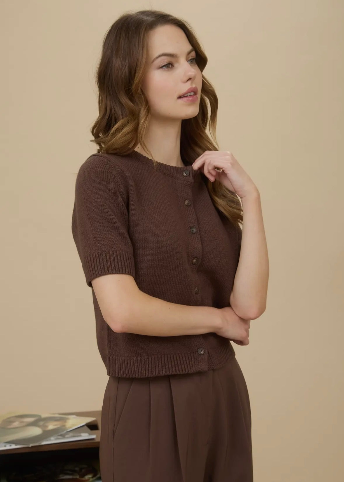Amber Short Sleeve Cardigan