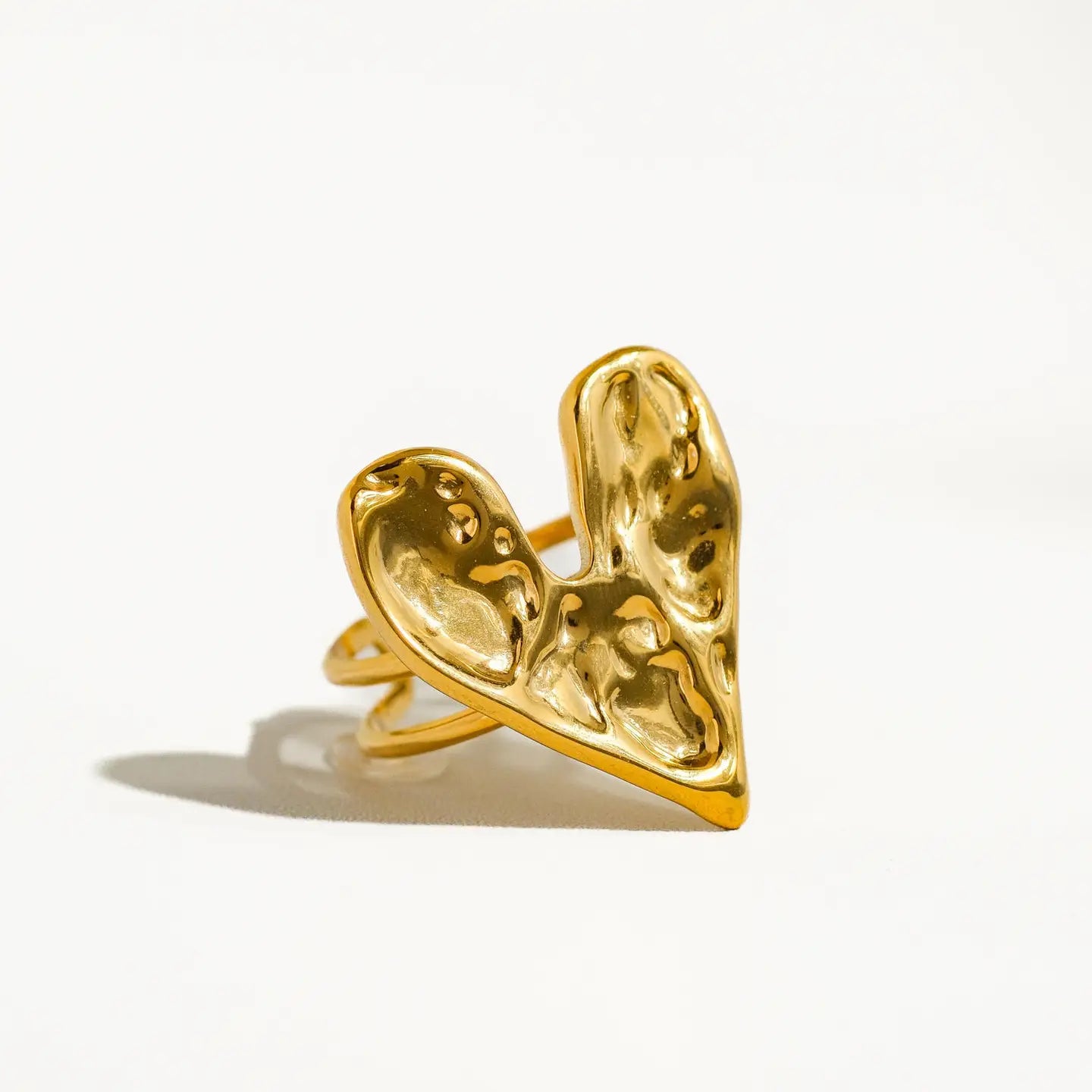 Ivy Ring - 18K Gold-Plated Non-Tarnish Heart Ring