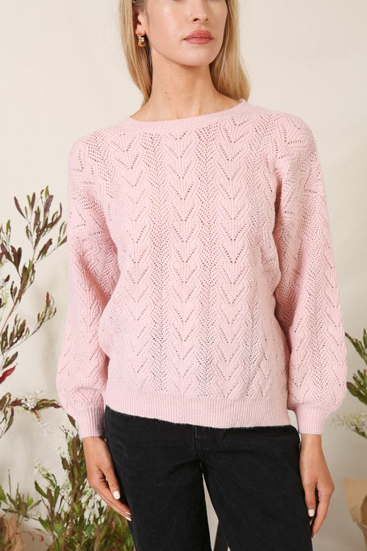 Josie Pointelle Sweater