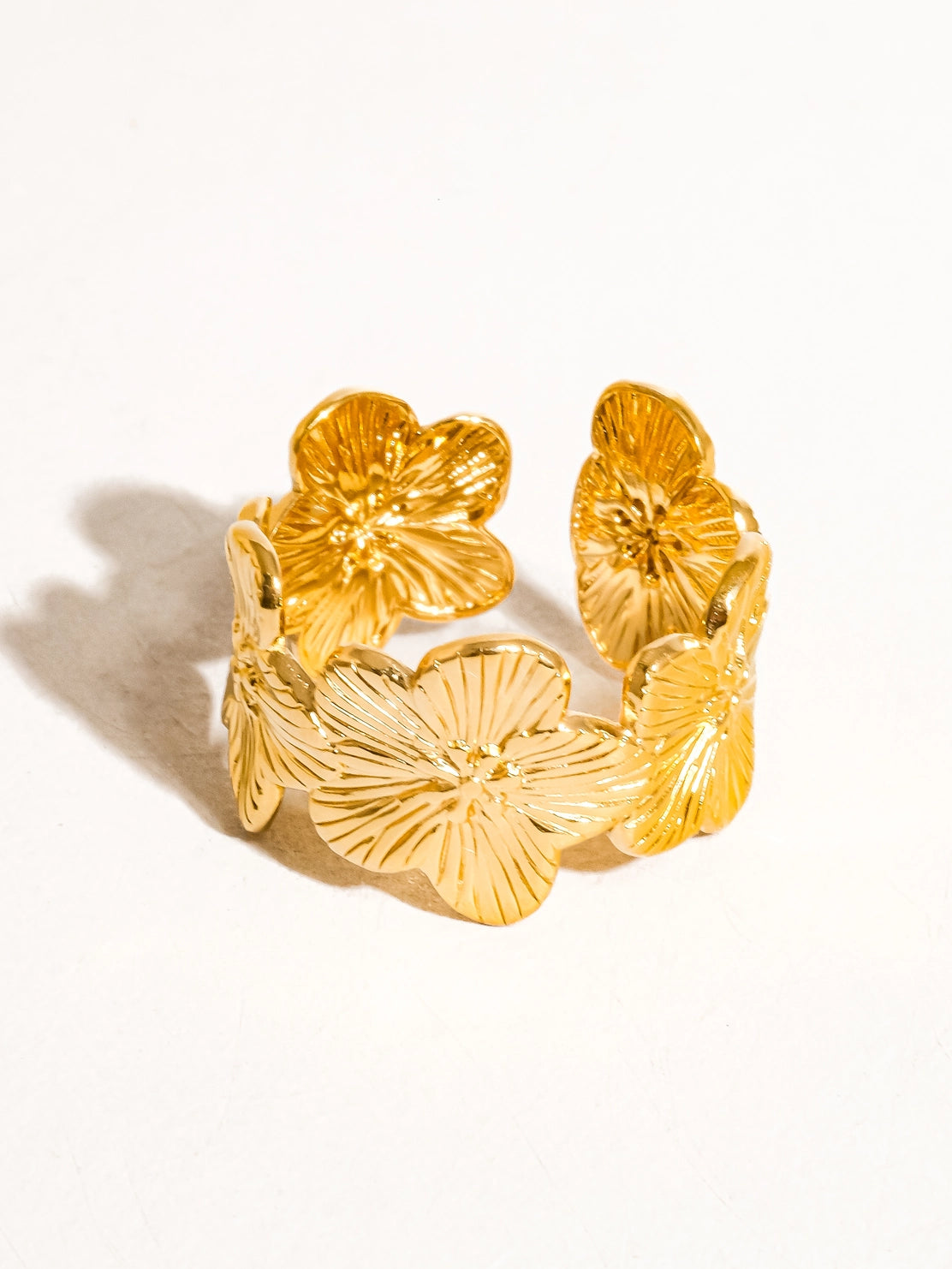 Estella Ring - 18K Gold Non-Tarnish Flower Ring