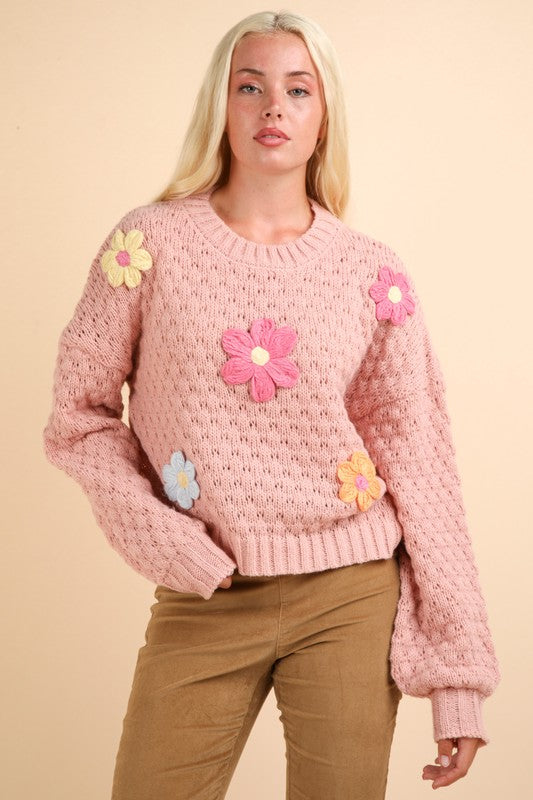 Daisy Knit Sweater