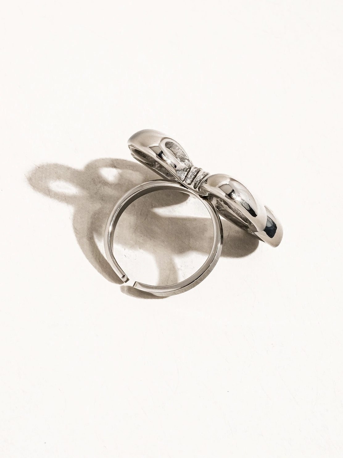 Florence Ring - Silver Bow Adjustable Ring