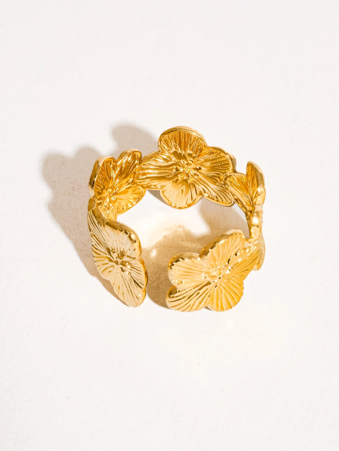 Estella Ring - 18K Gold Non-Tarnish Flower Ring