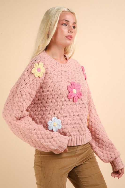 Daisy Knit Sweater