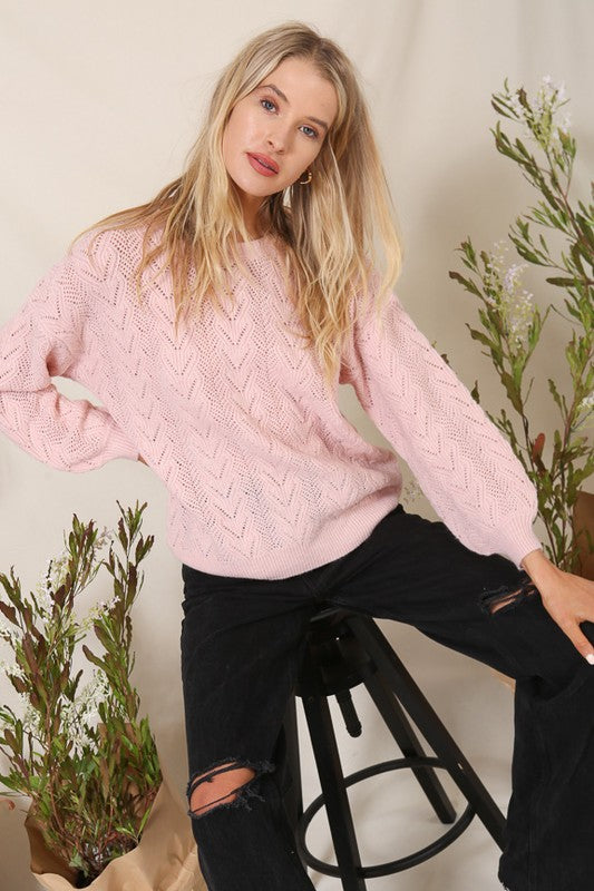 Josie Pointelle Sweater