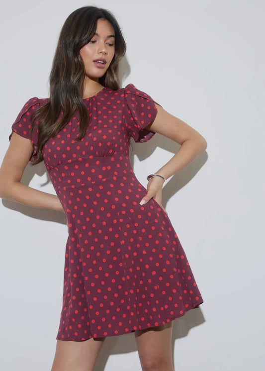 Valerie Polka Dot Mini Dress