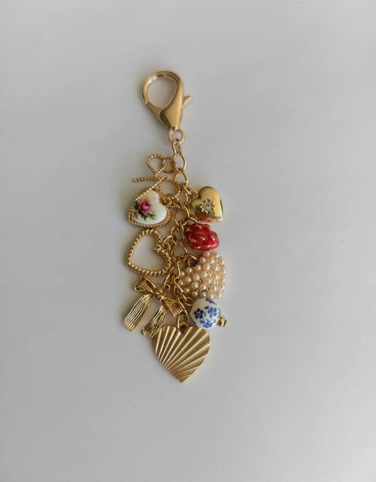 Vintage Inspired Bag Charm